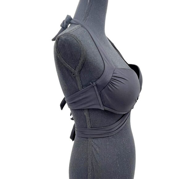 Victoria's‎ Secret Swim Wrap Multiway Bandeau Bikini Top Black Size 34 C - Picture 3 of 6